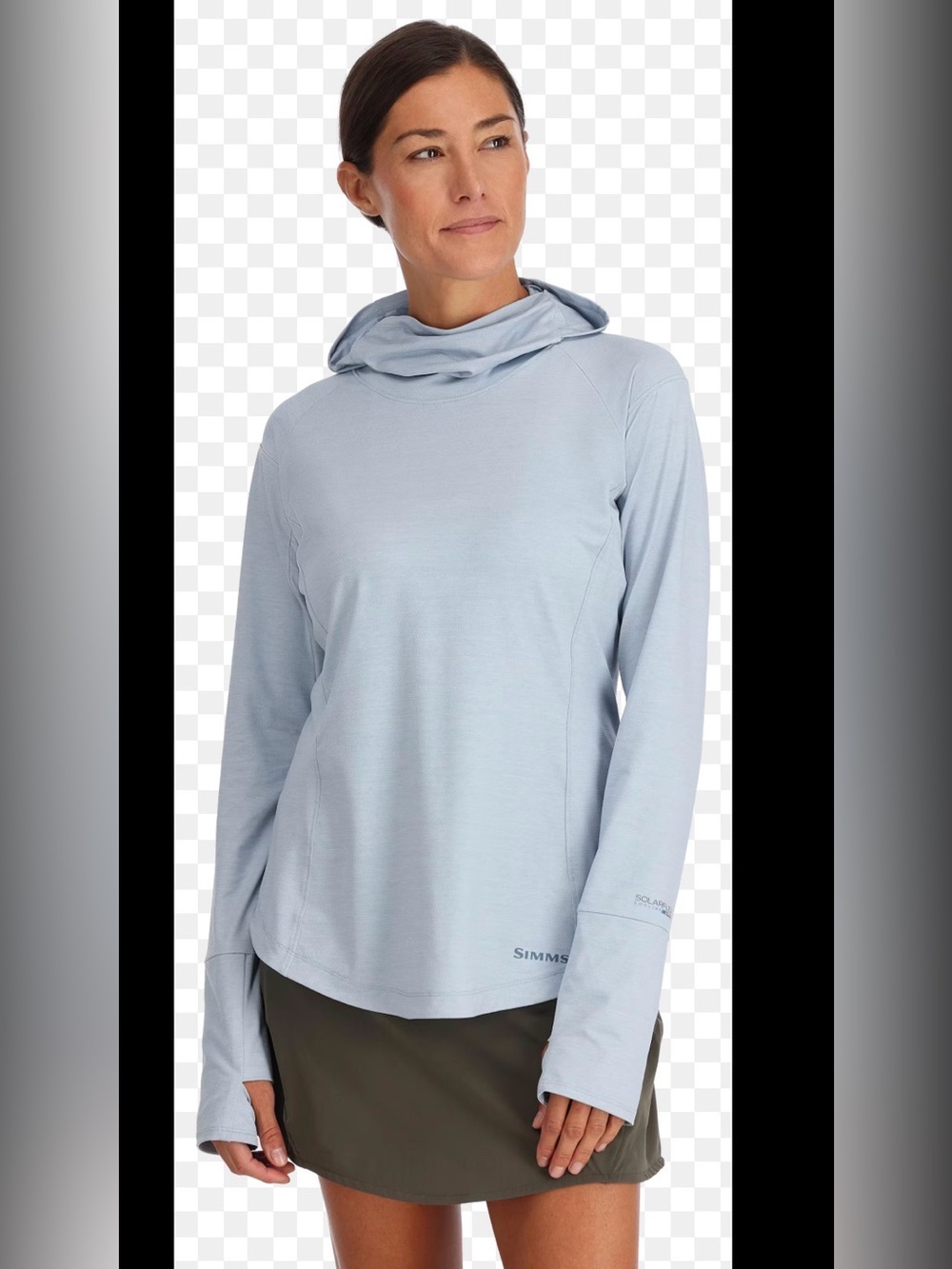 Simms SolarFlex Cooling UPF 50 Women’s Fishing Hike Trail Hoodie , M
